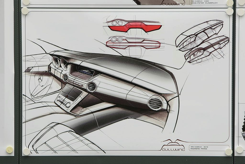 Illustration for article titled Mercedes AMG SLS Gullwing Teasers Show Off Simple, Sexy Interior